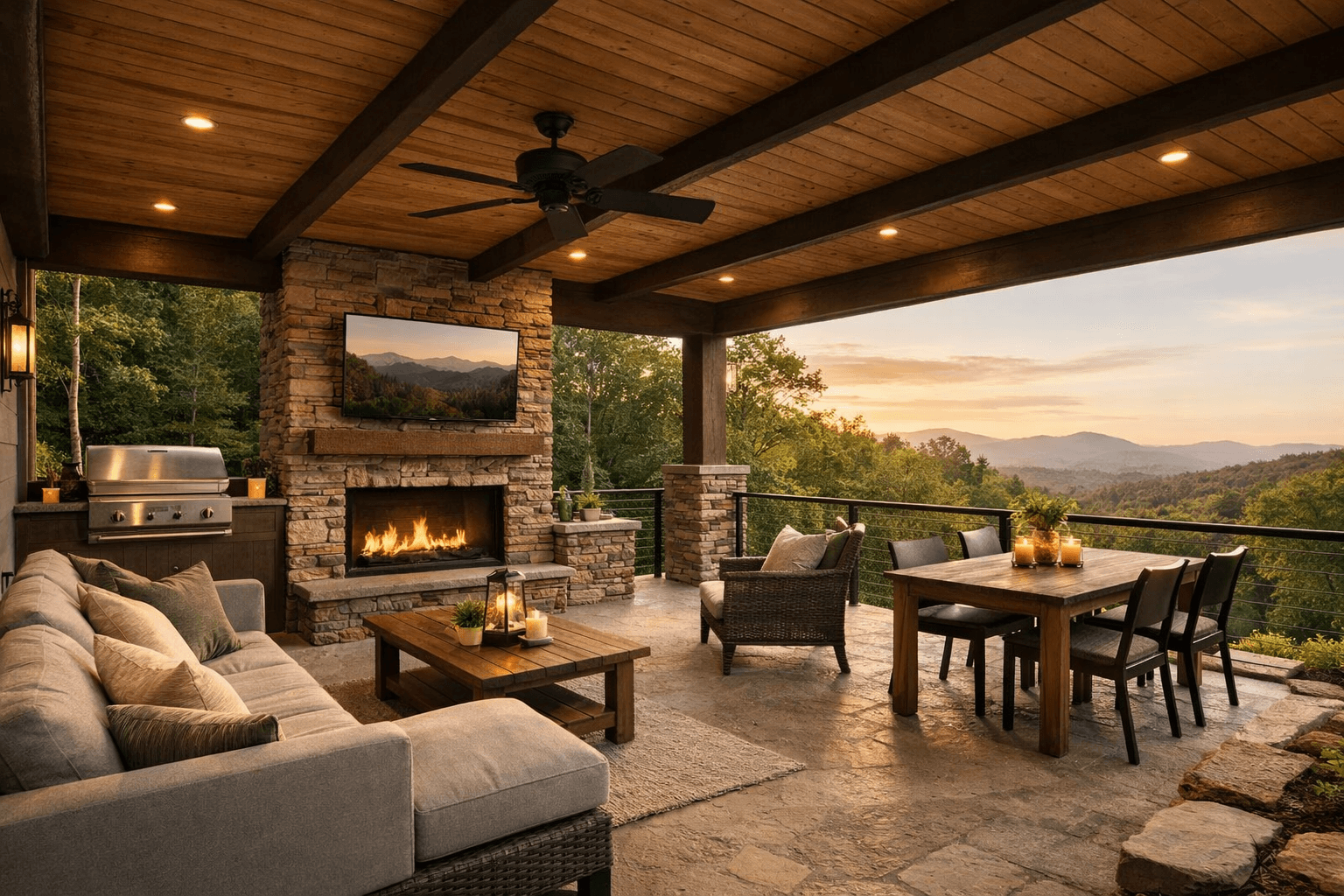 Custom home building in Flat Rock, NC by Riverwood Builders