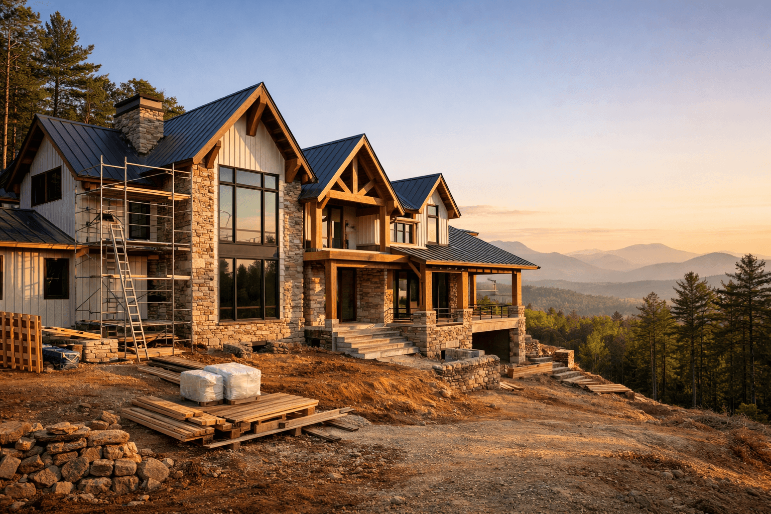 Custom home building in Mills River, NC by Riverwood Builders