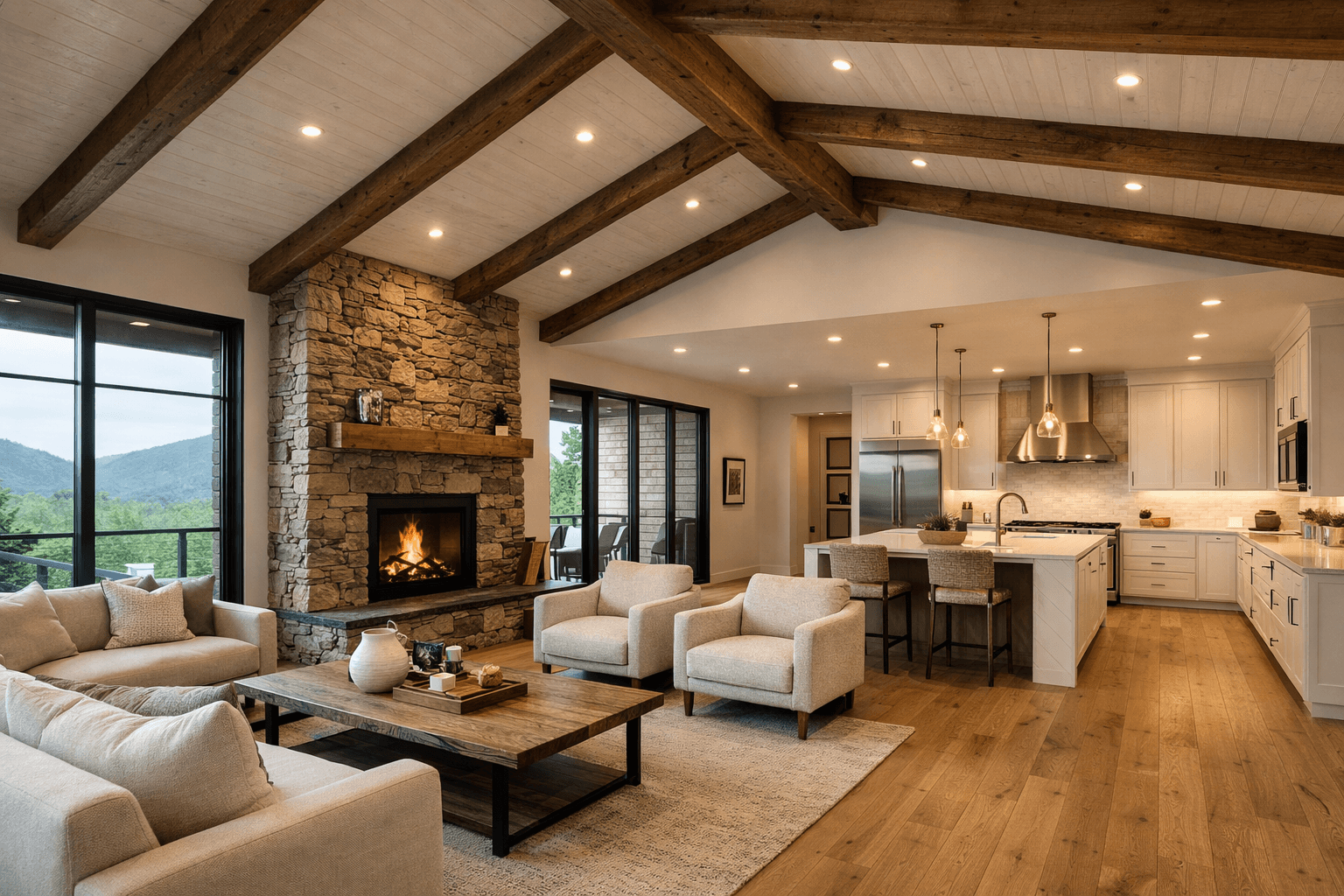 Custom home building in Pisgah Forest, NC by Riverwood Builders